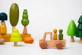 Colorful eco-friendly Montessori toys. 