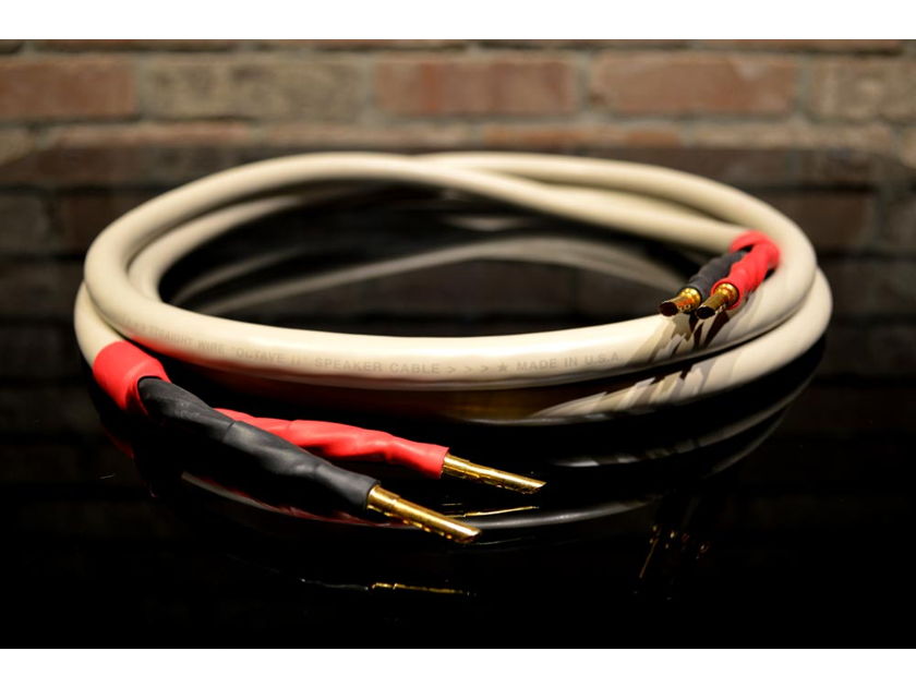 Straightwire Octave II - 8' Pair, Speaker Cables, Gold Bananas
