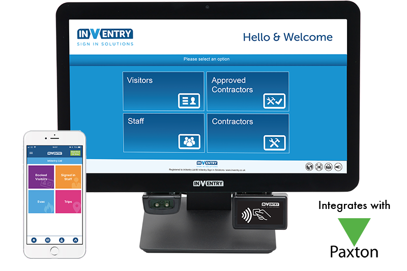 Inventry Touch Screen Visitor Management System