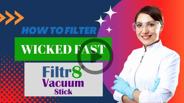 Filtr8  hand vacuum pump demo video |  hand vacuum pump