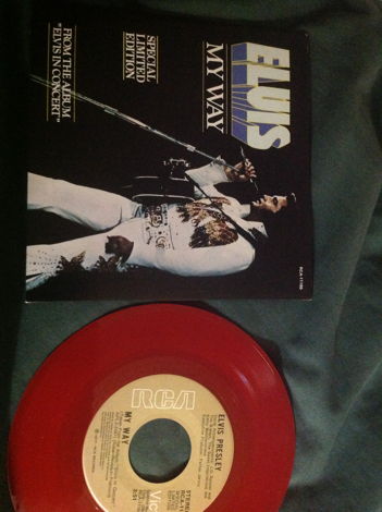 Elvis Presley - My Way Red Vinyl Limited Edition 45 Wit...