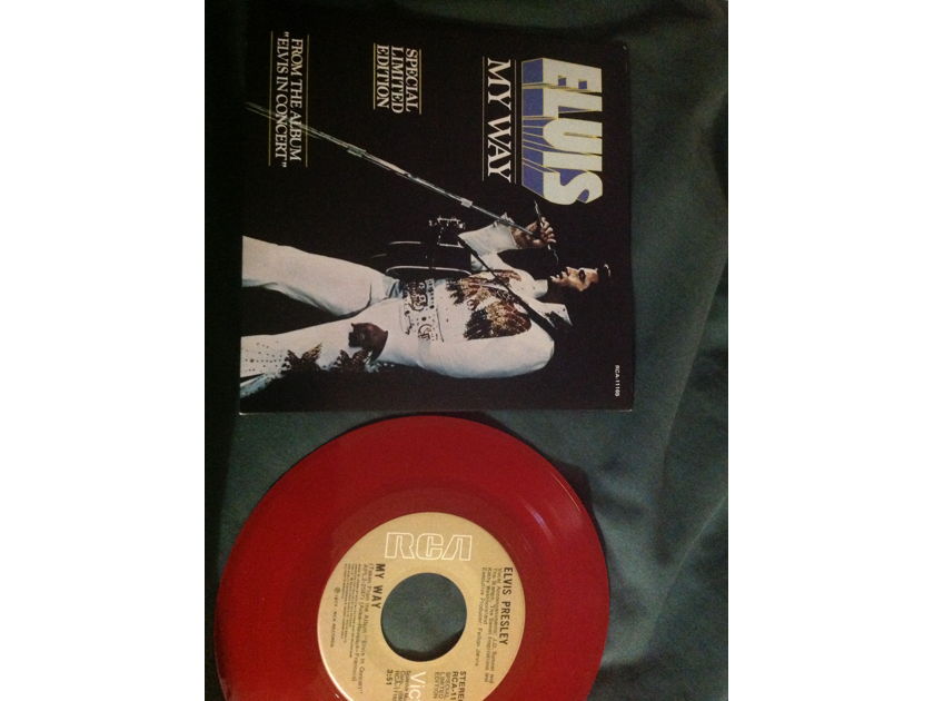 Elvis Presley - My Way Red Vinyl Limited Edition 45 With Sleeve. NM