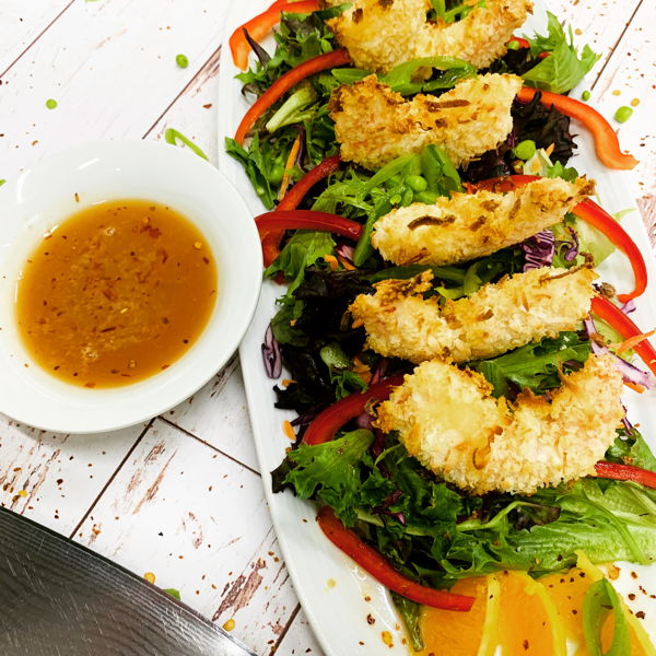Photo of Crispy Coconut Shrimp with Tropical Salad (Top Review)