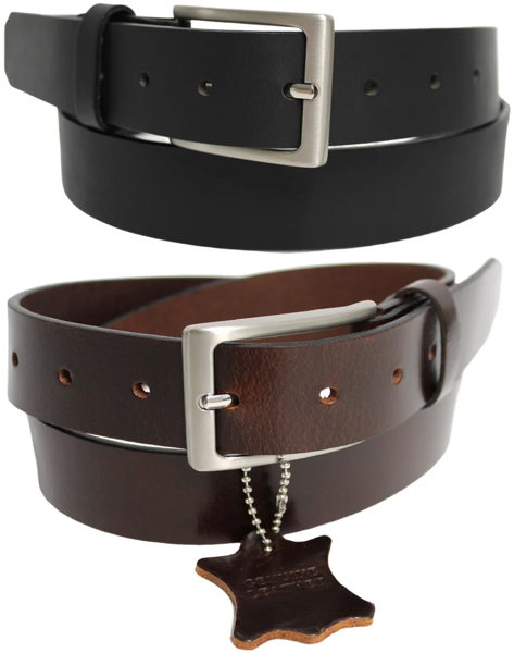 Chic Full Grain Leather Belt. Width 35mm. Style No 41012 - Image 5
