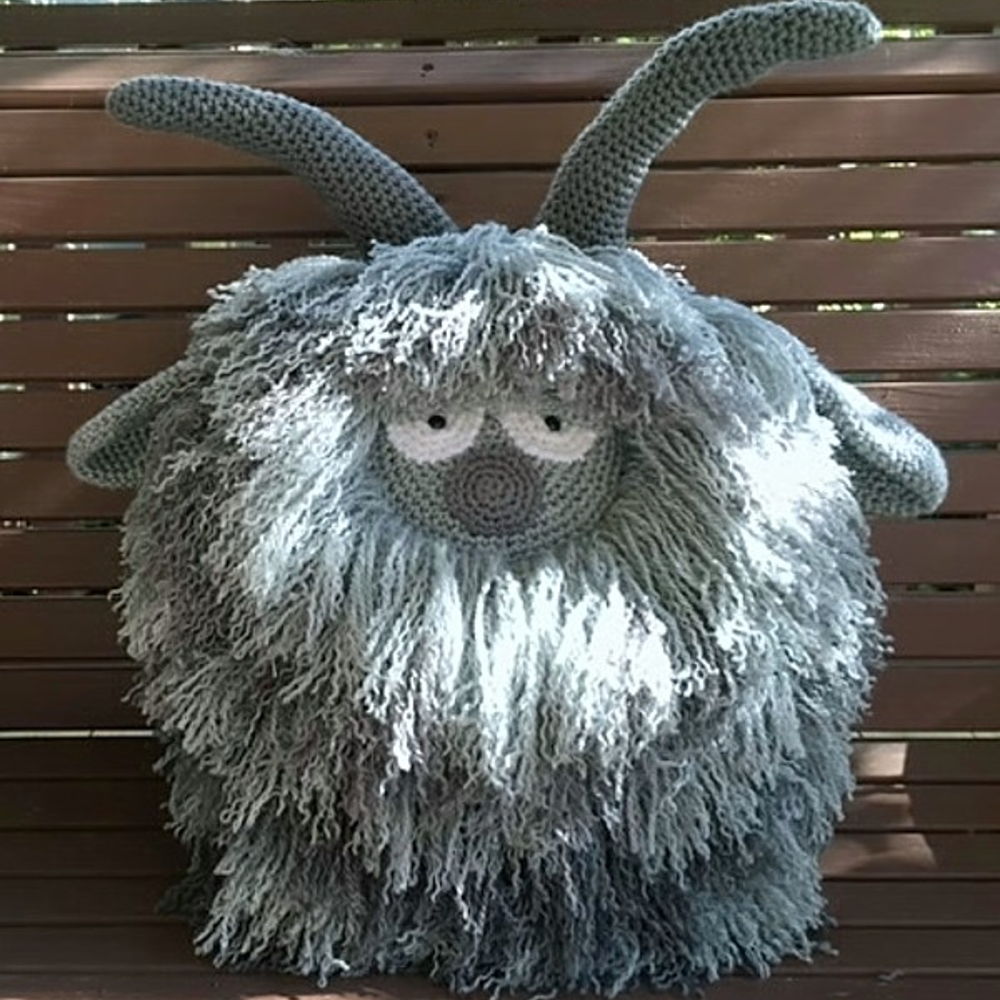 Grey Goat Crochet Pillow Pattern