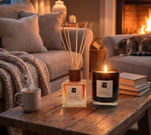 Soy Candle & Reed Diffuser Combo - Blueberry Cheesecake