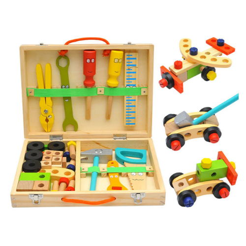 Pretend play tool carpenter set in carry case-kids play