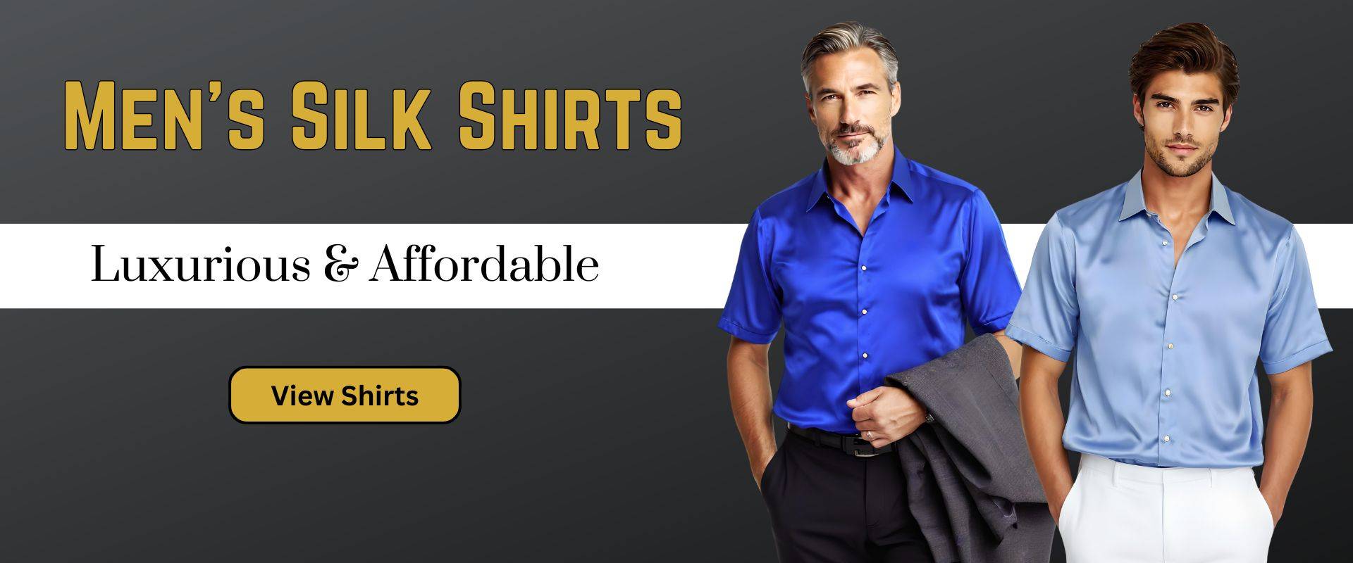 banner image of mens silk shirts from 1000 kingdoms