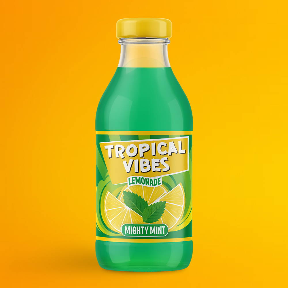 tropical vibes ocean blue lemonade