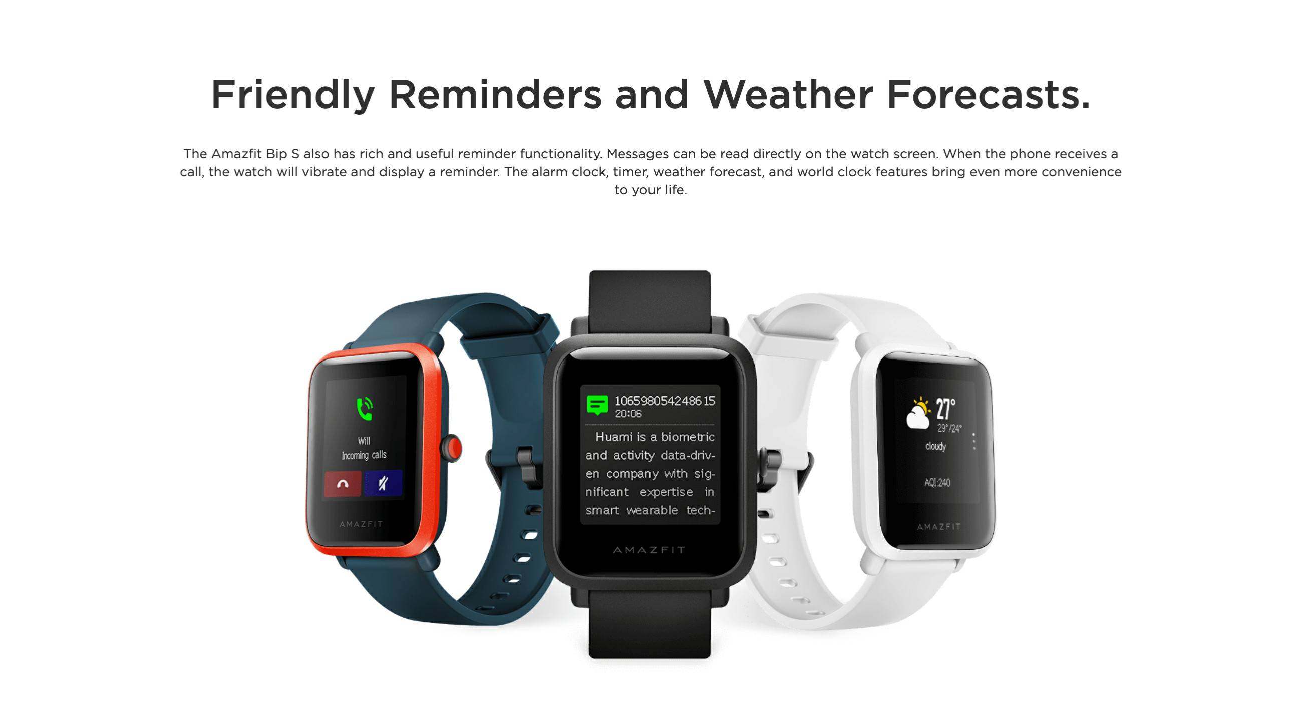 Amazfit Bip S â Amazfit-eu