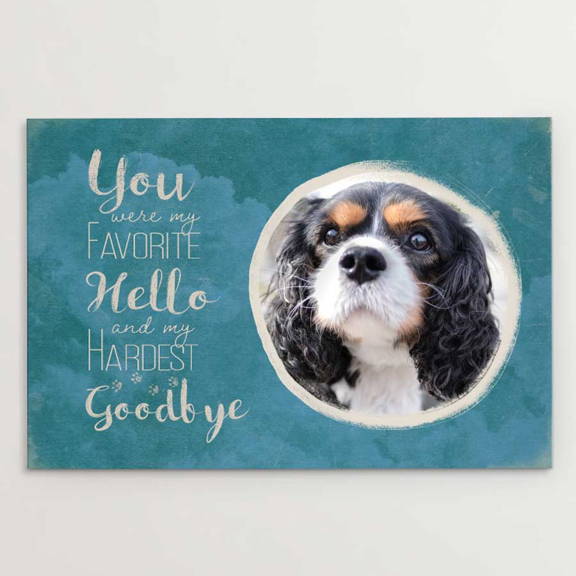 You Were My Favorite Hello and My Hardest Goodbye, Memorial, Cavalier King Charles Spaniel