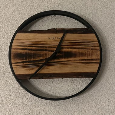 Wanduhr Holz/Metall