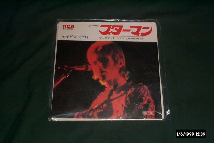 David Bowie - Starman/Suffragette City RCA Japan 45 Wit...