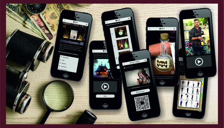 werbung qr schnitzljagd handys