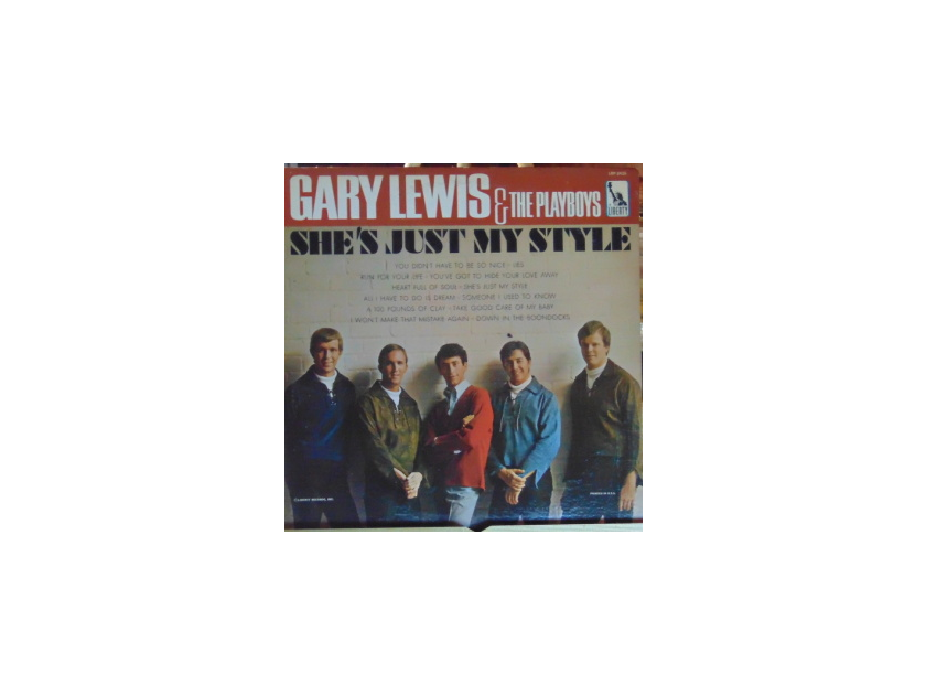 Gary Lewis & The Playboys - Lp She's Just My Style Near Mint