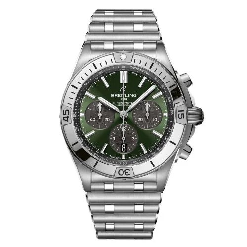 Chronomat B01 42 Titanium / Green / Watches of Switzerland