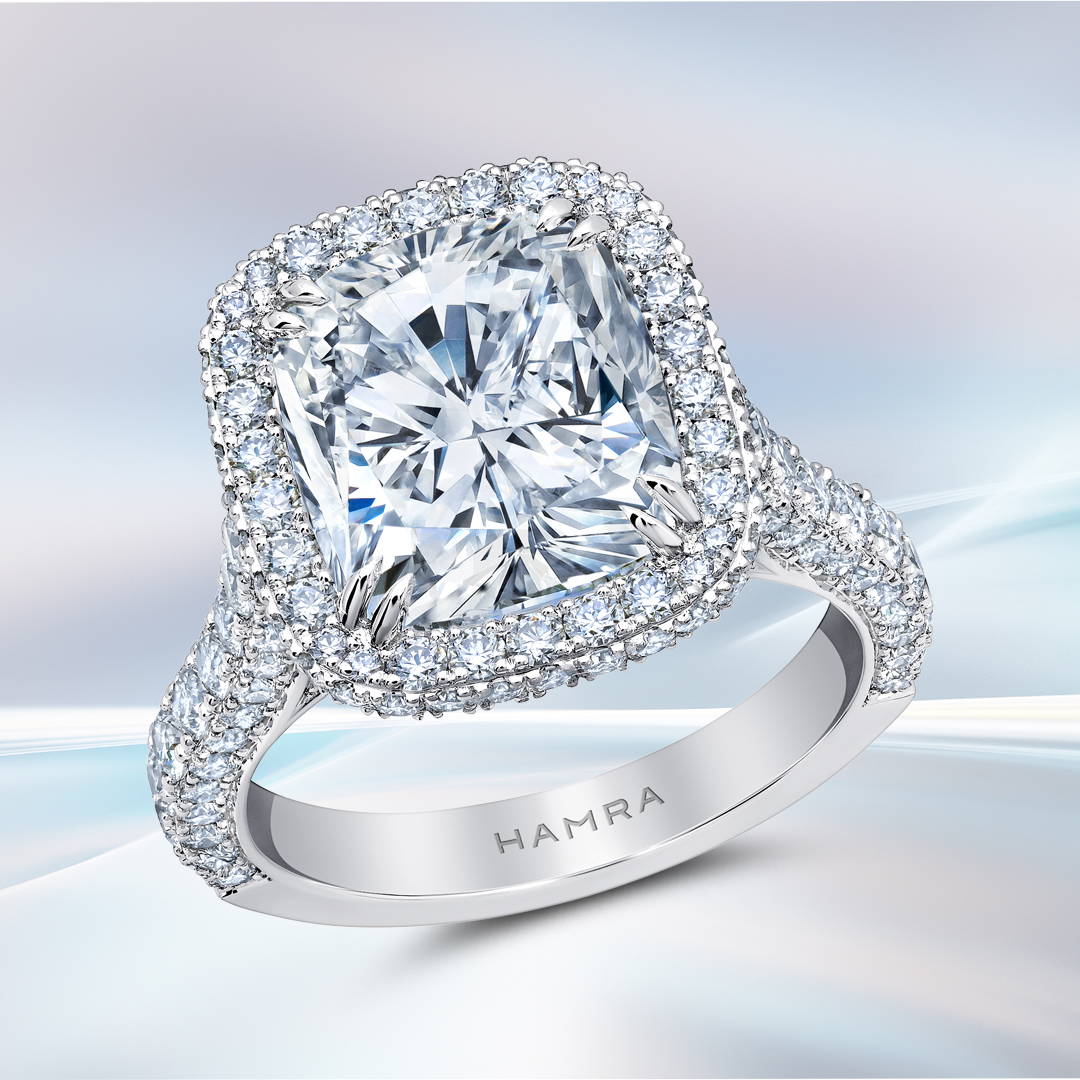 radiant cut diamond engagement ring