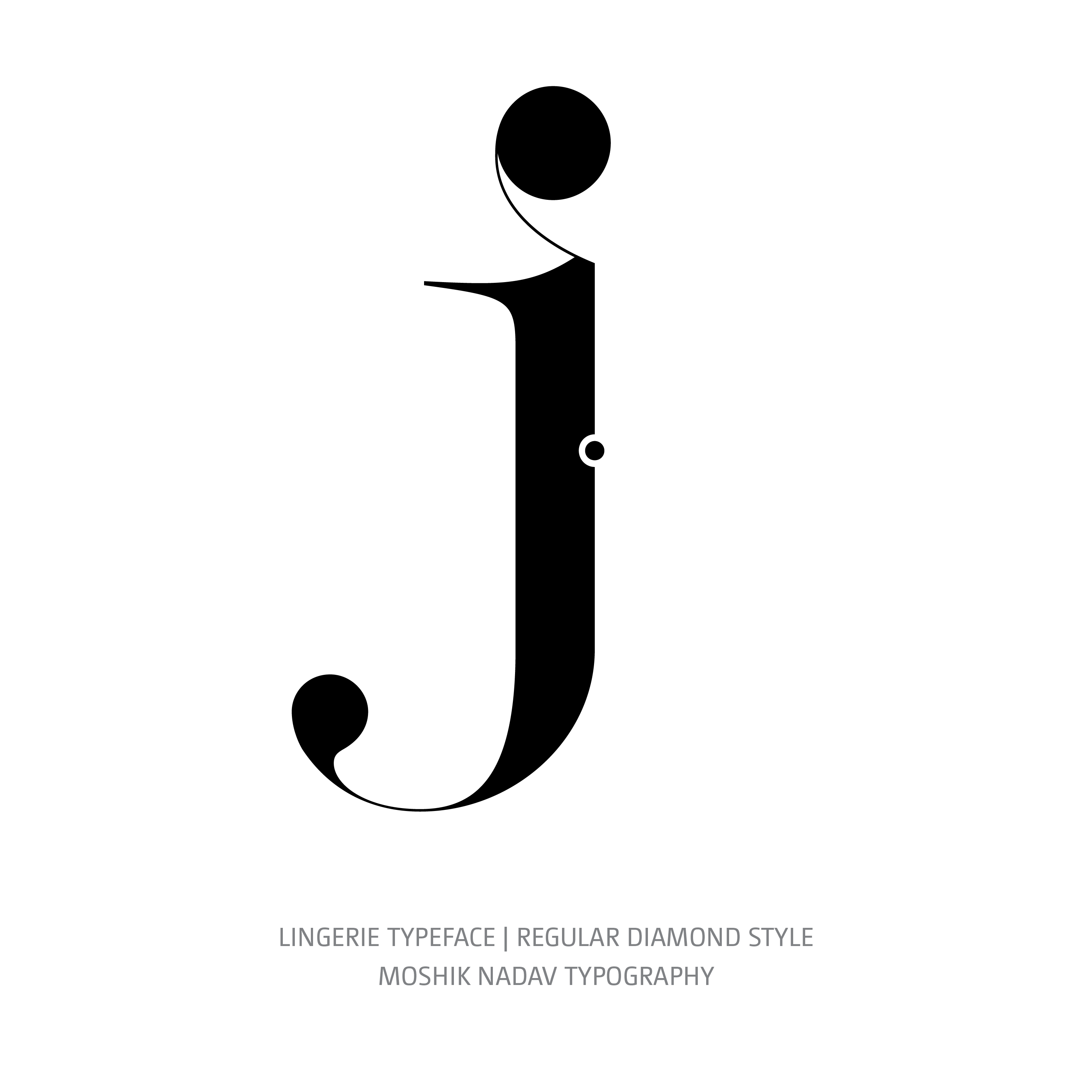 Lingerie Typeface Regular Diamond j