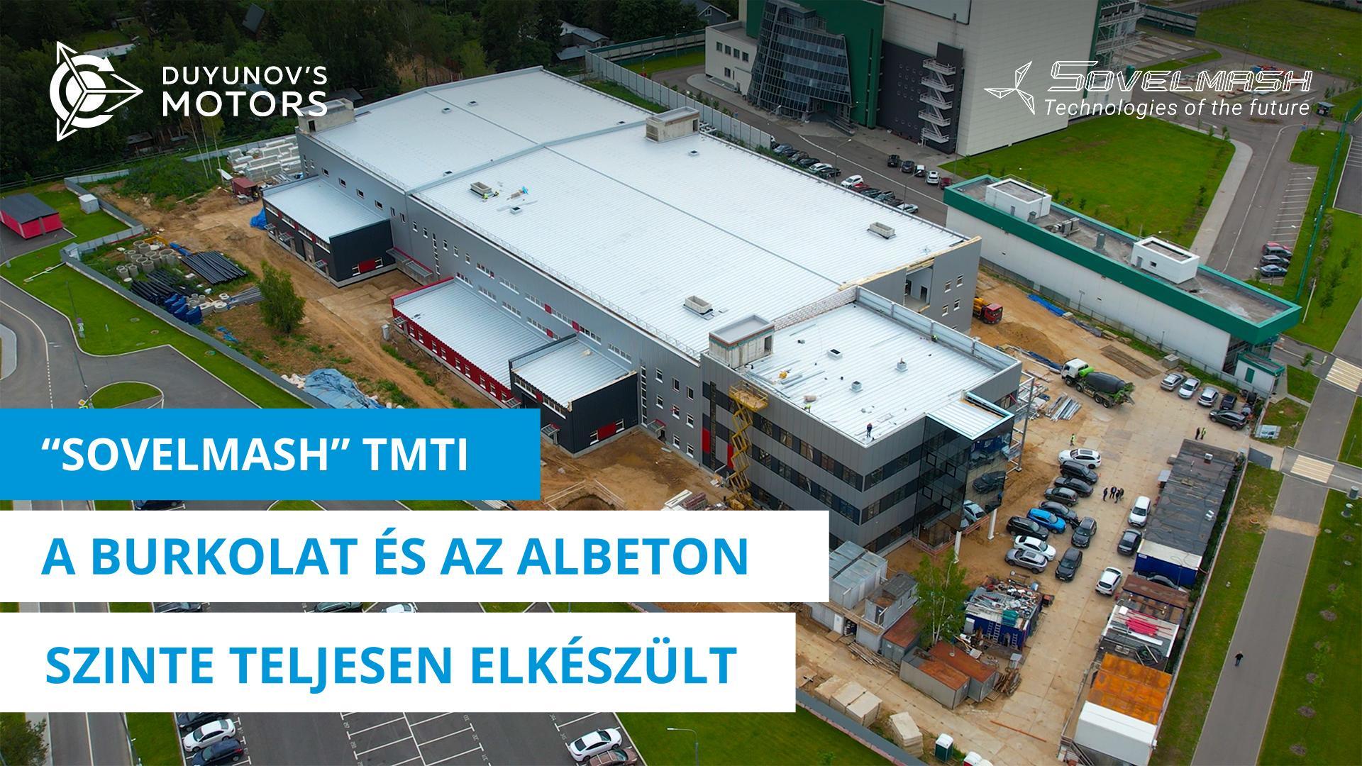 „Sovelmash" TMTI: a burkolat és az albeton szinte teljesen elkészült