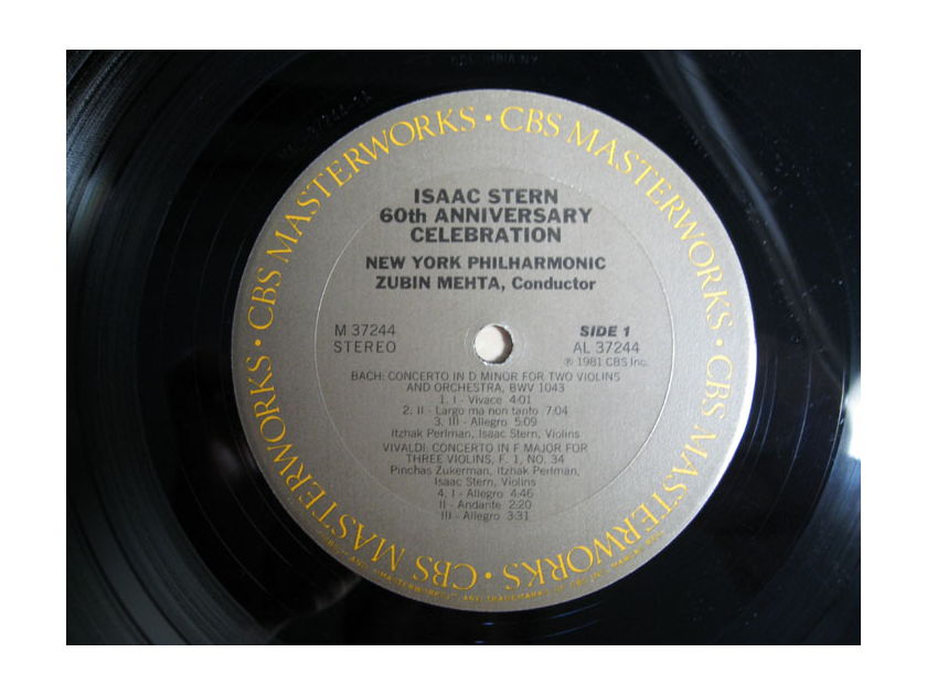 Isaac Stern /  Zubin Mehta / New York Philharmonic - Isaac Stern 60th Anniversary Celebration - 1981 CBS Masterworks M 37244