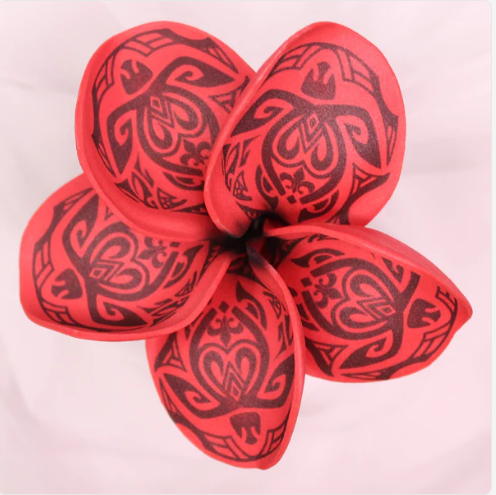 Red Turtle Frangipani Real Touch (6 Pack) - Realistic Artificial Flowers - Image 2