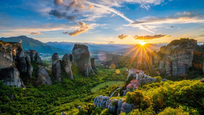 This unique geological landscape, characterized by immense vertical rock columns, is where the Meteora Monasteries find their awe-inspiring and seemingly gravity-defying location