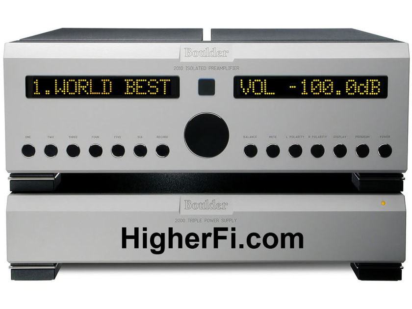 Boulder 2010 Preamp Trades, Save $16,000, Worldwide Shipping