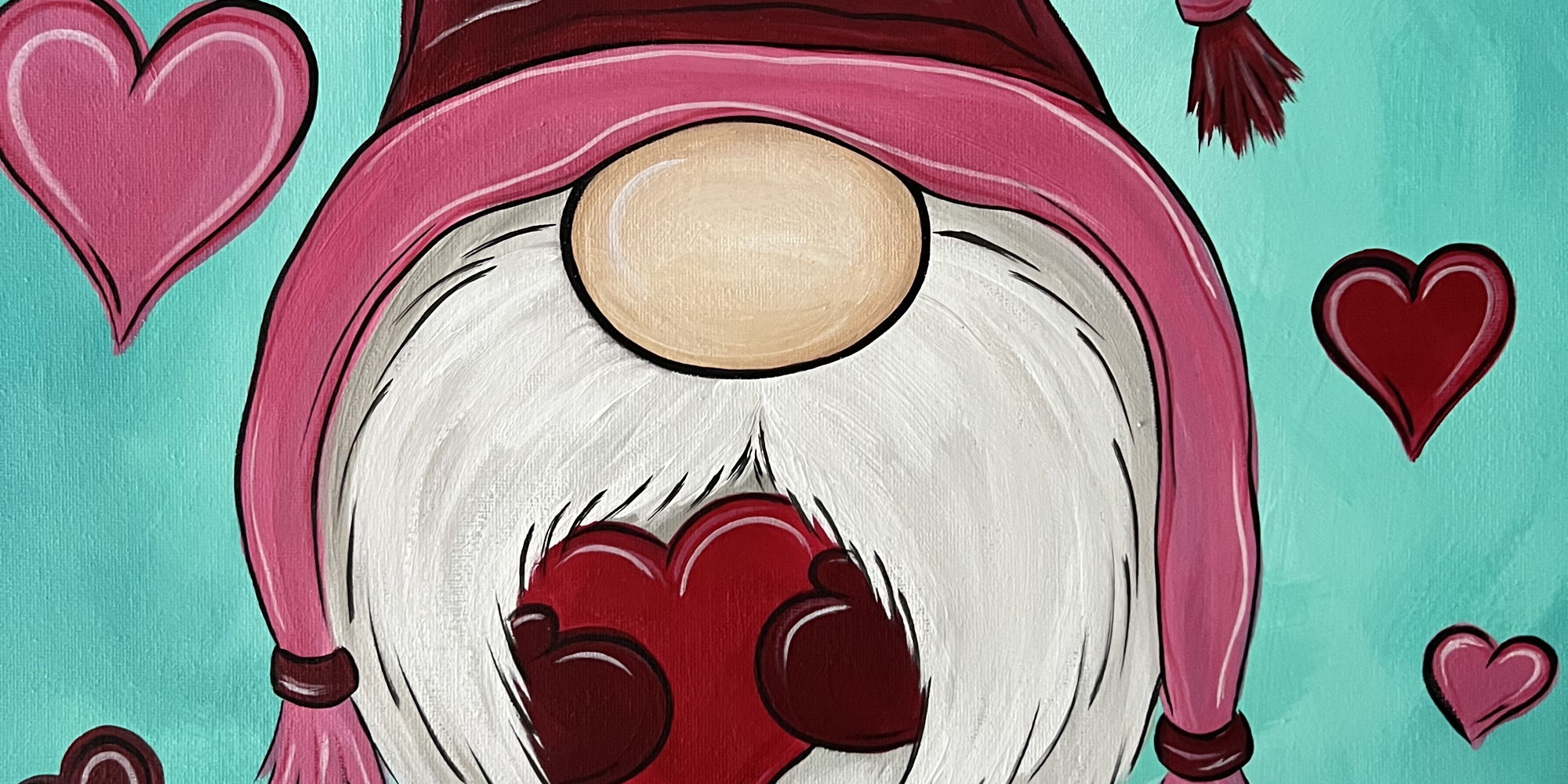Valentines Gnome Paint and Sip promotional image