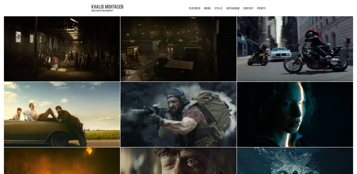 Screenshot of Khalid Mohtaseb, from the videography websites collection.