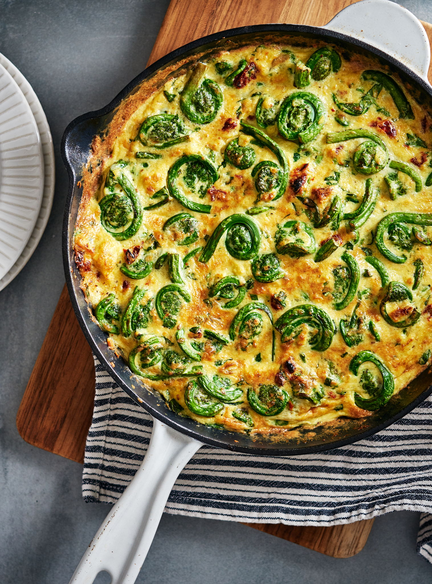 Fiddlehead Frittata | RICARDO