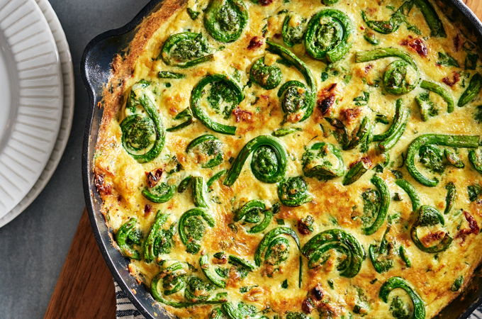 Fiddlehead Frittata