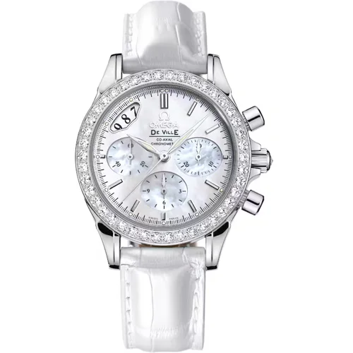 Omega De Ville Co-Axial Ladies Chronograph MoP & Diamonds