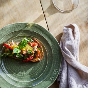 The Glenna Italian Earthenware Side Plates, Set of 4