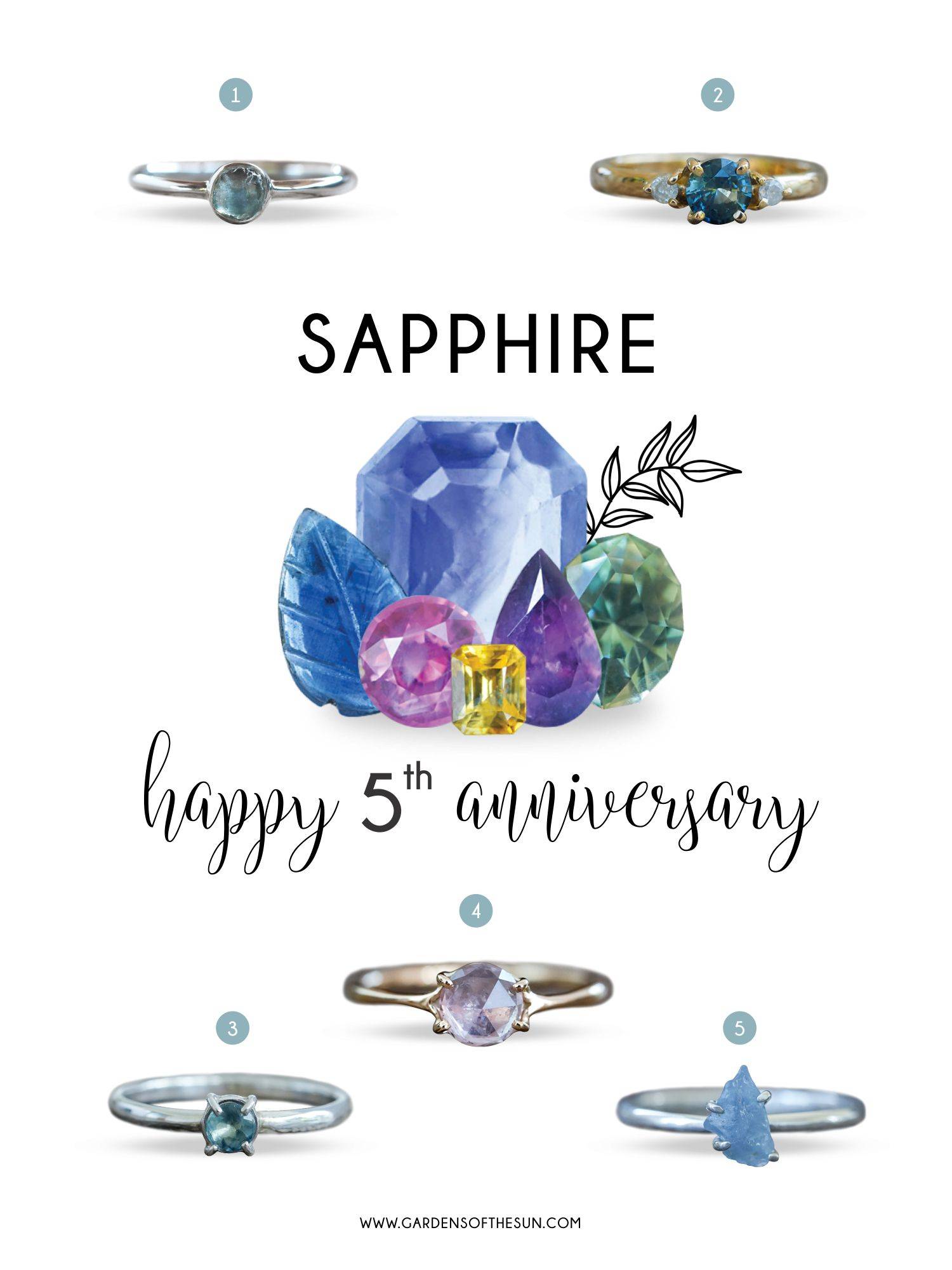 Ethical sapphire jewelry