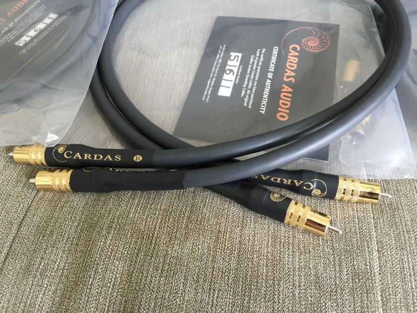Cardas Audio Golden Reference 1.0m RCA Interconnects - Brand New Factory Terminations