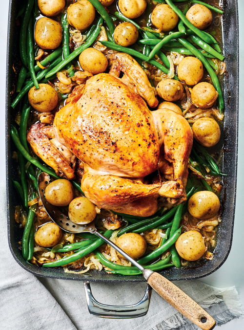 Roast Chicken with Caramelized Onions
