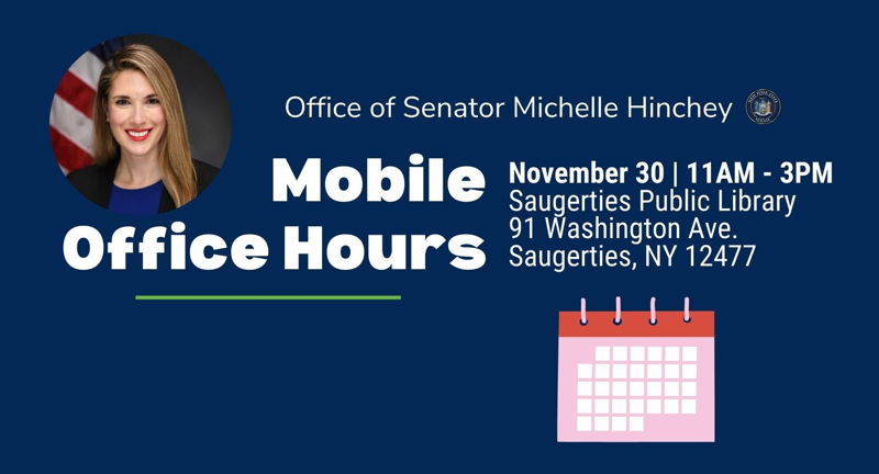 Senator Michelle Hinchey's Mobile Office Hours- Saugerties
