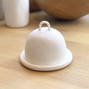 Hand-Sculpted Resin Butter Dish