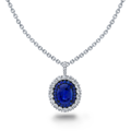 Sapphire & Diamond Necklace