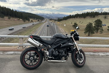 2011 TRIUMPH SPEED TRIPLE motorcycle for rent near Evergreen, CO