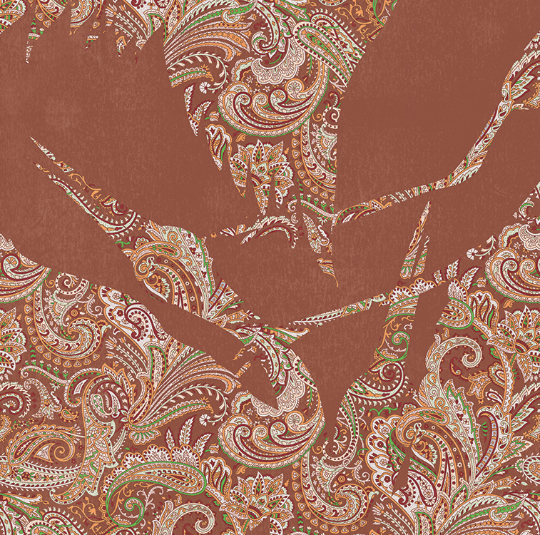 brown beautiful crane wallpaper pattern image