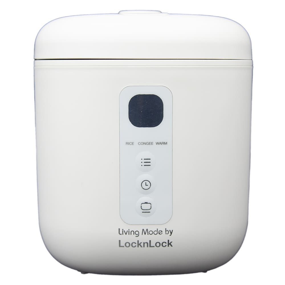 Living Mode by LocknLock LML-3012W Mini Rice Cooker (0.5-2 regular cups) 1.2L white