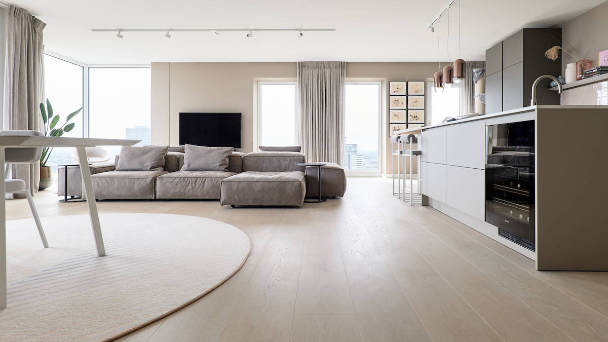 De houten vloeren van Uipkes zijn in diverse breedtes verkrijgbaar, waaronder deze 26cm brede planken