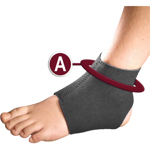 KidsLine Slip-on Ankle Support Measurement Location