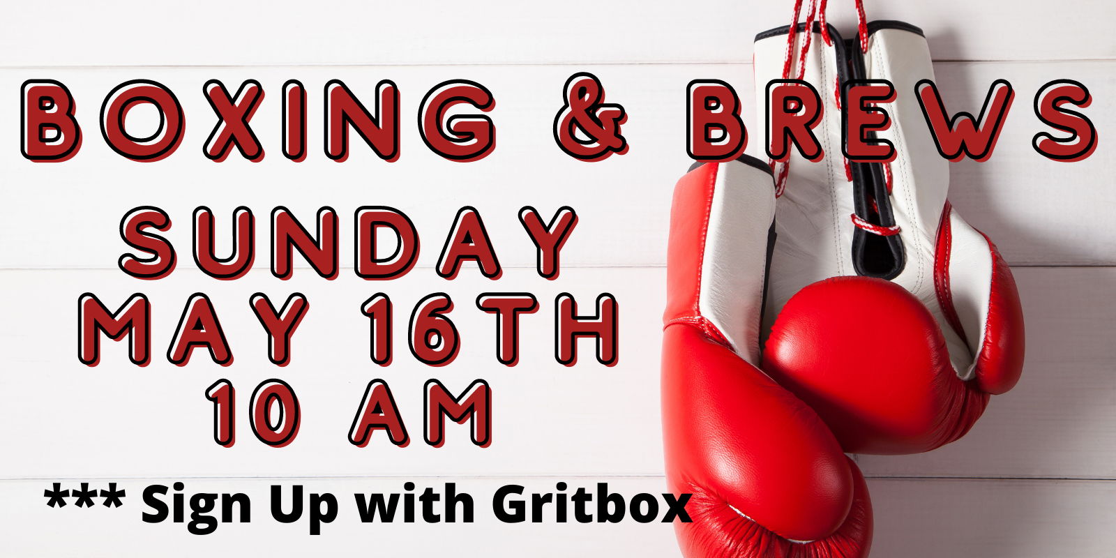 Boxing and Brews with Gritbox CHS promotional image