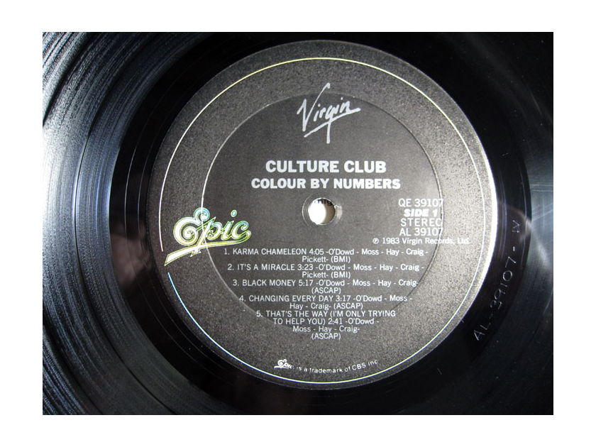 Culture Club - Colour By Numbers - Promo Stamped - STERLING Mastered - 1983 Virgin QE 39107