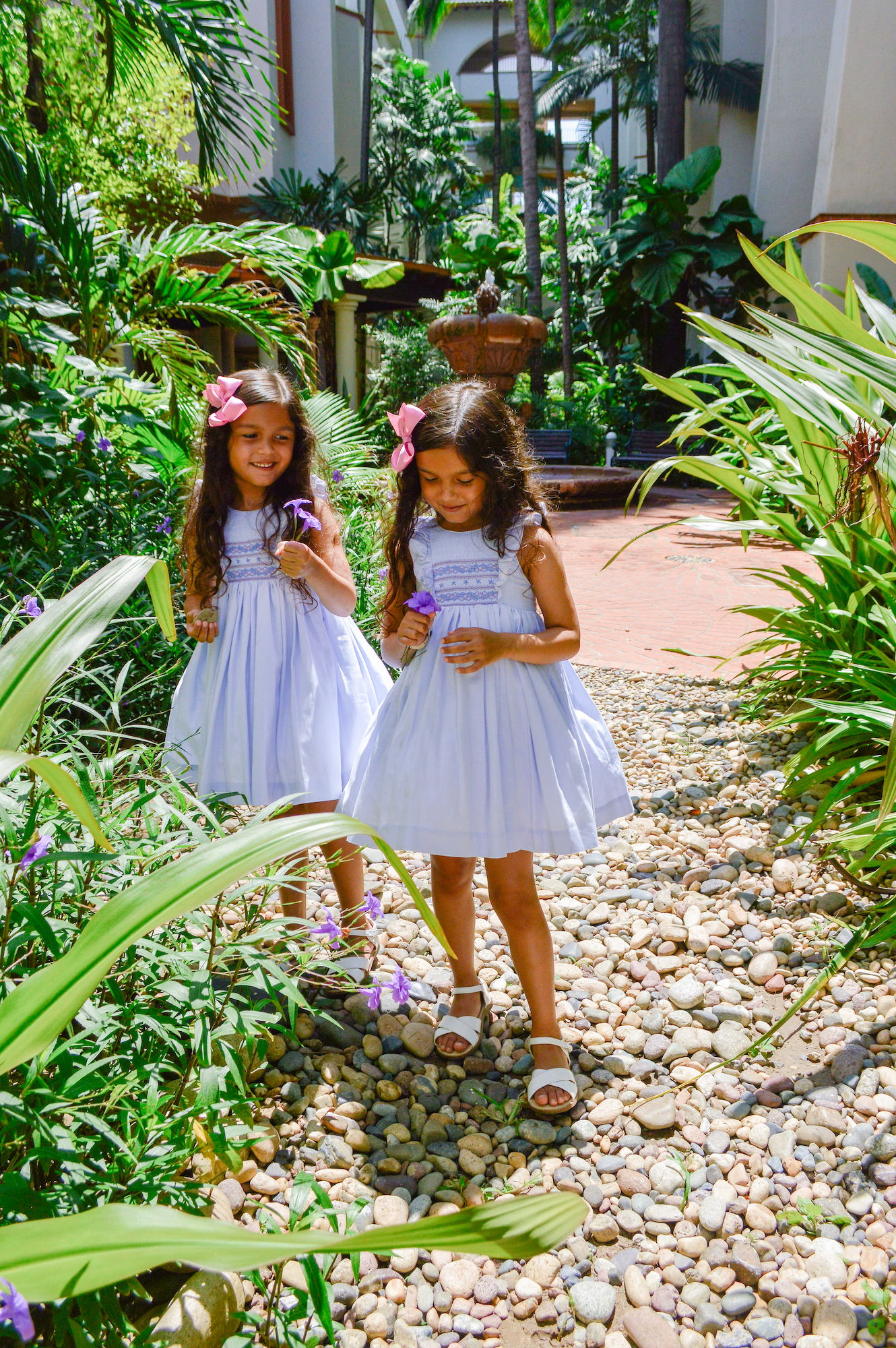 Short summer smocked dress