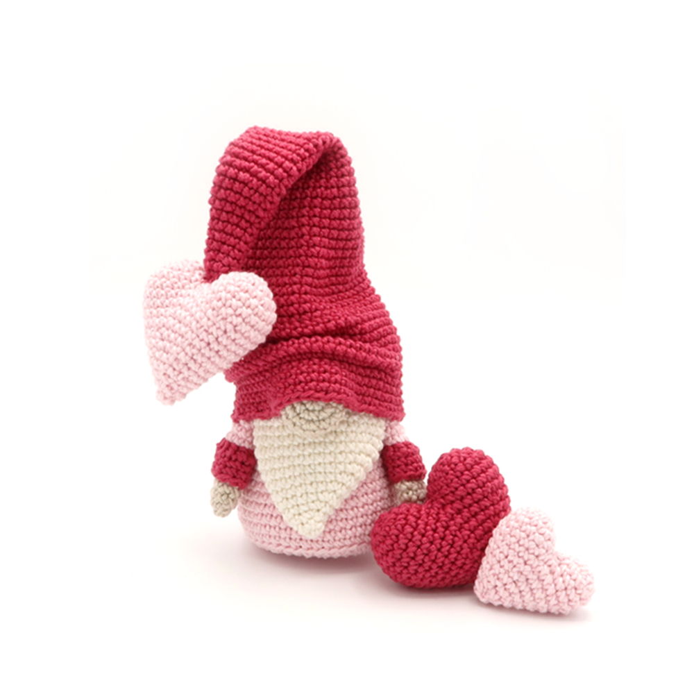 Valentine Gnome, Crochet Pattern, Amigurumi