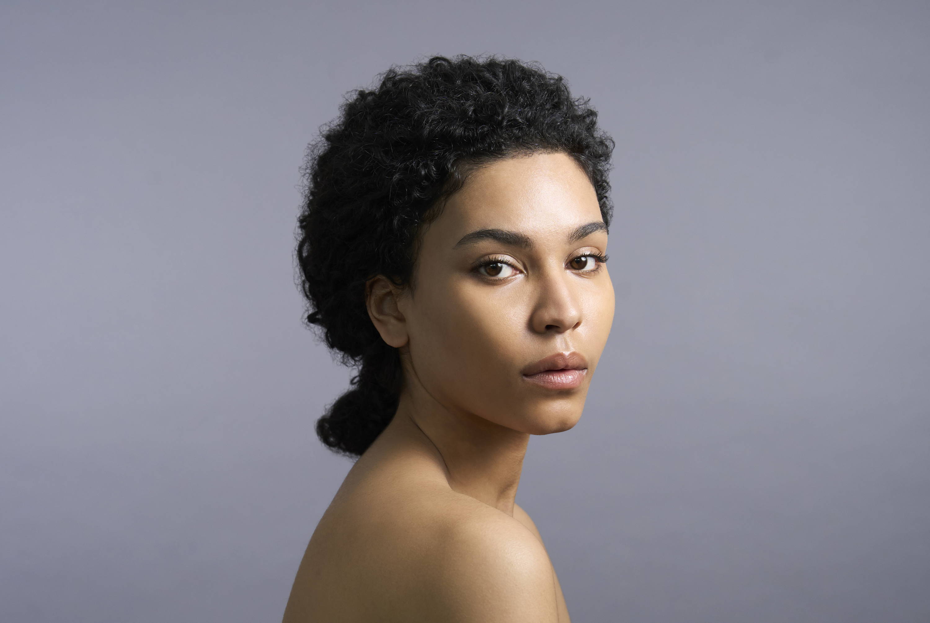 vrouw met stralende huid