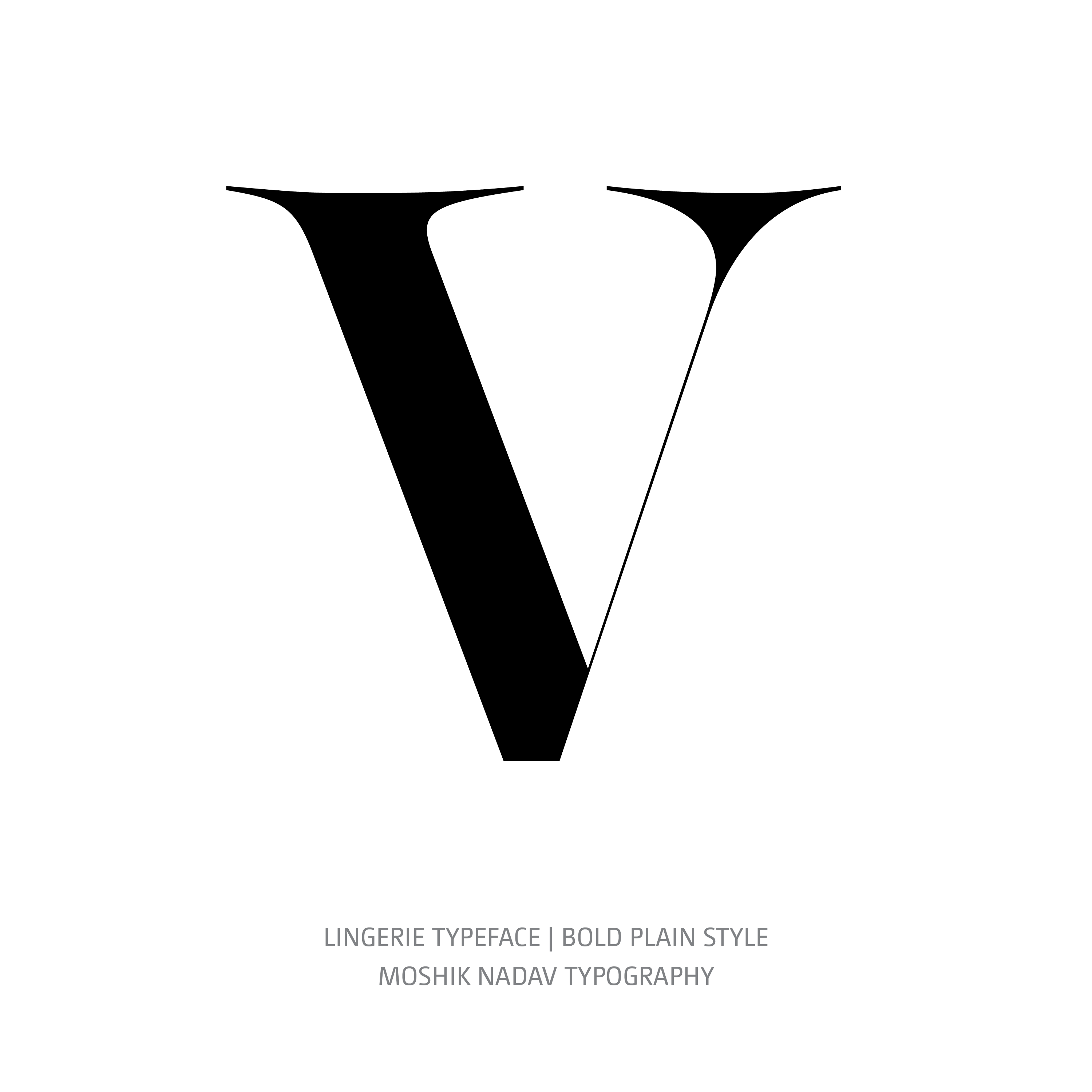 Lingerie Typeface Bold Plain V